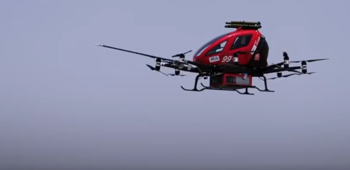 Huge drone with 5 seats completed the journey of 123 km in 40 minutes