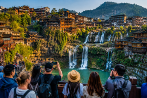 Waterfall of furong, China is very beautifull. @mediababu