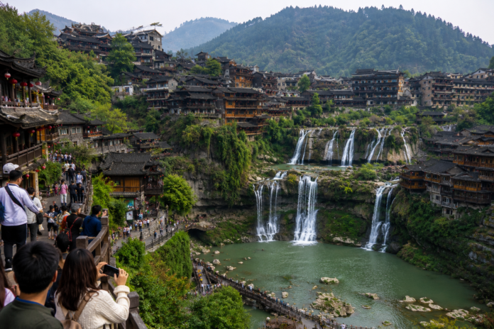 Waterfall of furong, China is very beautifull. @mediababu