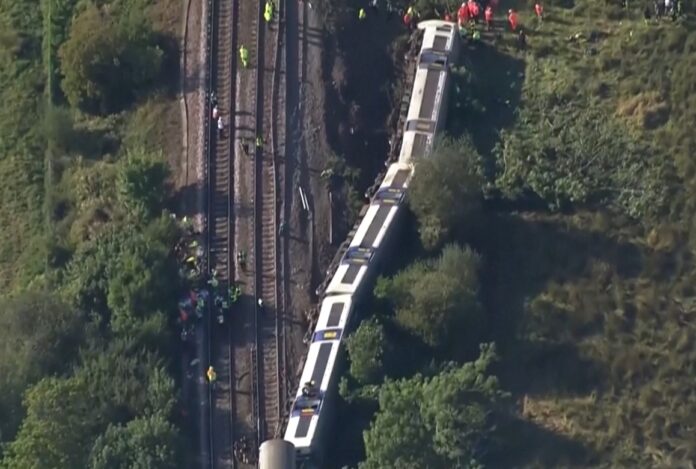 Train accident in britain